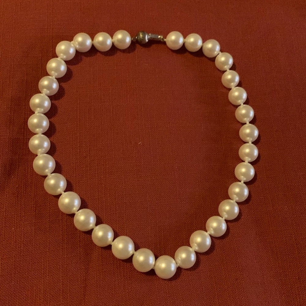 Vintage Luc CN .925 Faux Pear Necklace